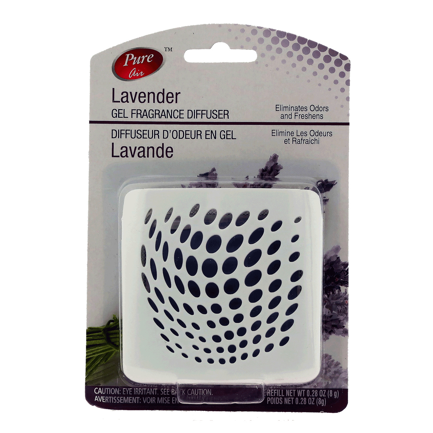 Pure Air - Diffuseur d'odeur en gel - Lavande