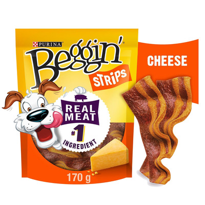 Purina - Beggin' - Gâteries pour chiens au de goût fromage avec bacon, 170 g