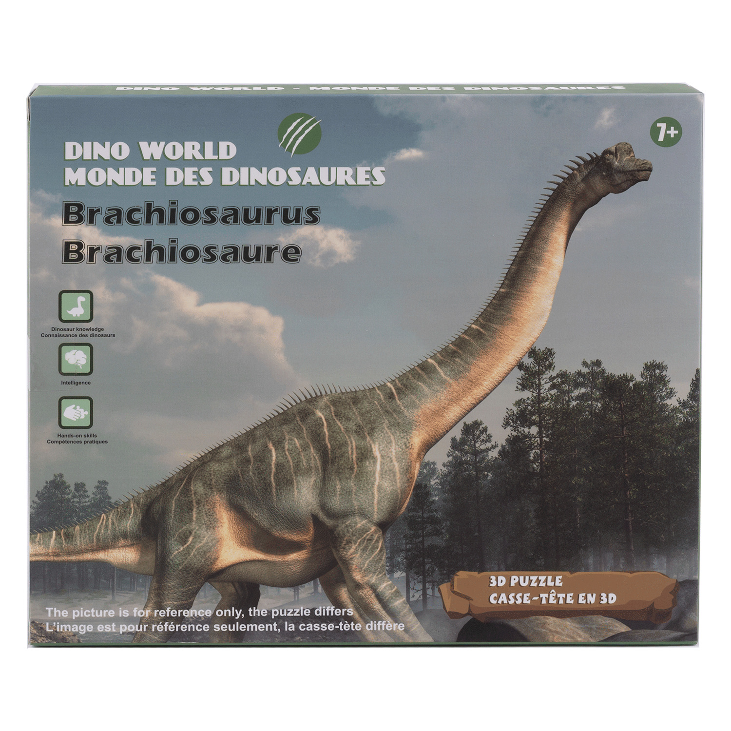 Puzzle - Dino world, 3D puzzle, Brachiosaurus