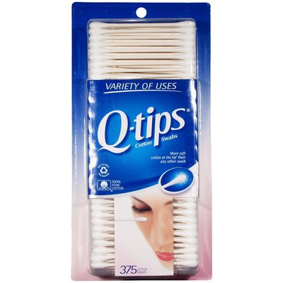Q-tips - Cotton swabs, 375 count