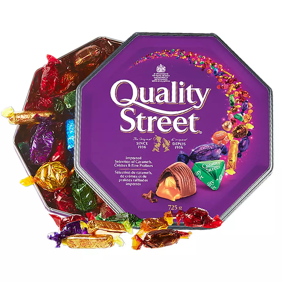 Quality Street - Sélection de caramels, de crèmes et de pralines raffinées importés, 725g