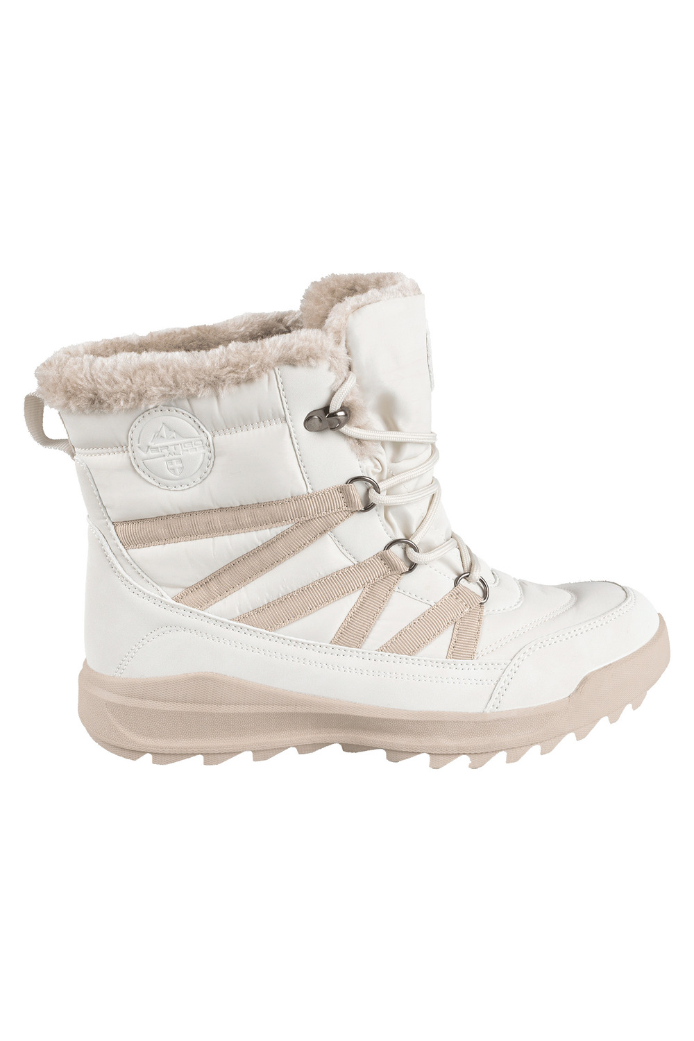 Quilted insulated lace-up winter boot