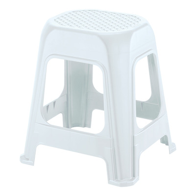 Rattan design top plastic stool