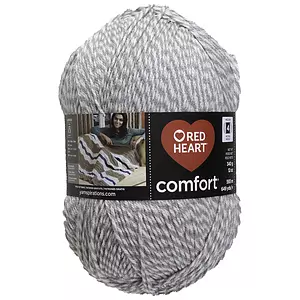 Red Heart Comfort - Fil, marbré gris