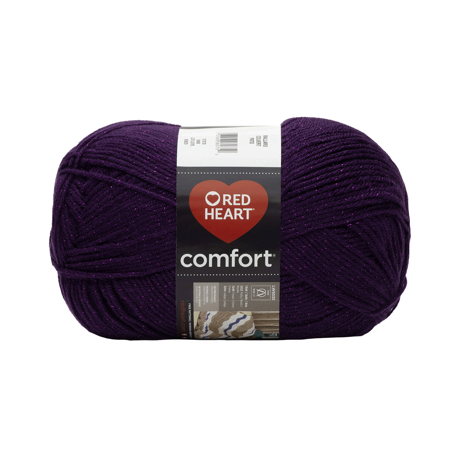 Red Heart Comfort - Fil, Violet scintillant