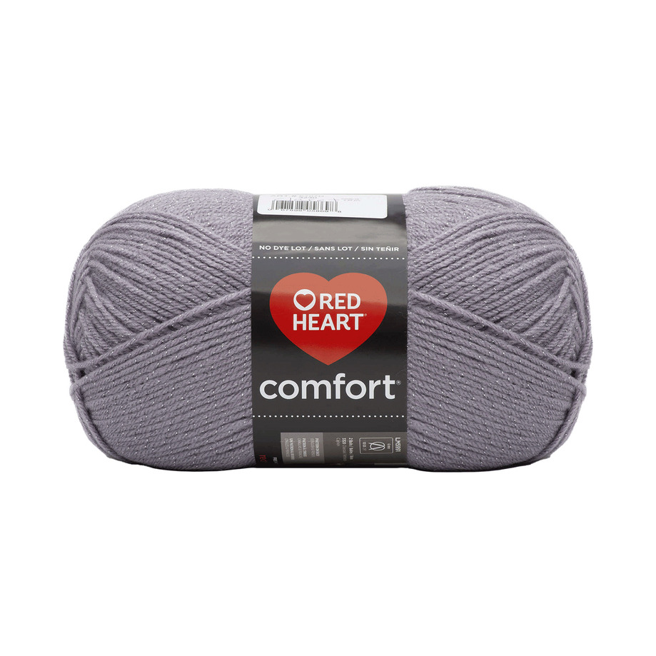Red Heart Comfort - Yarn, Grey shimmer