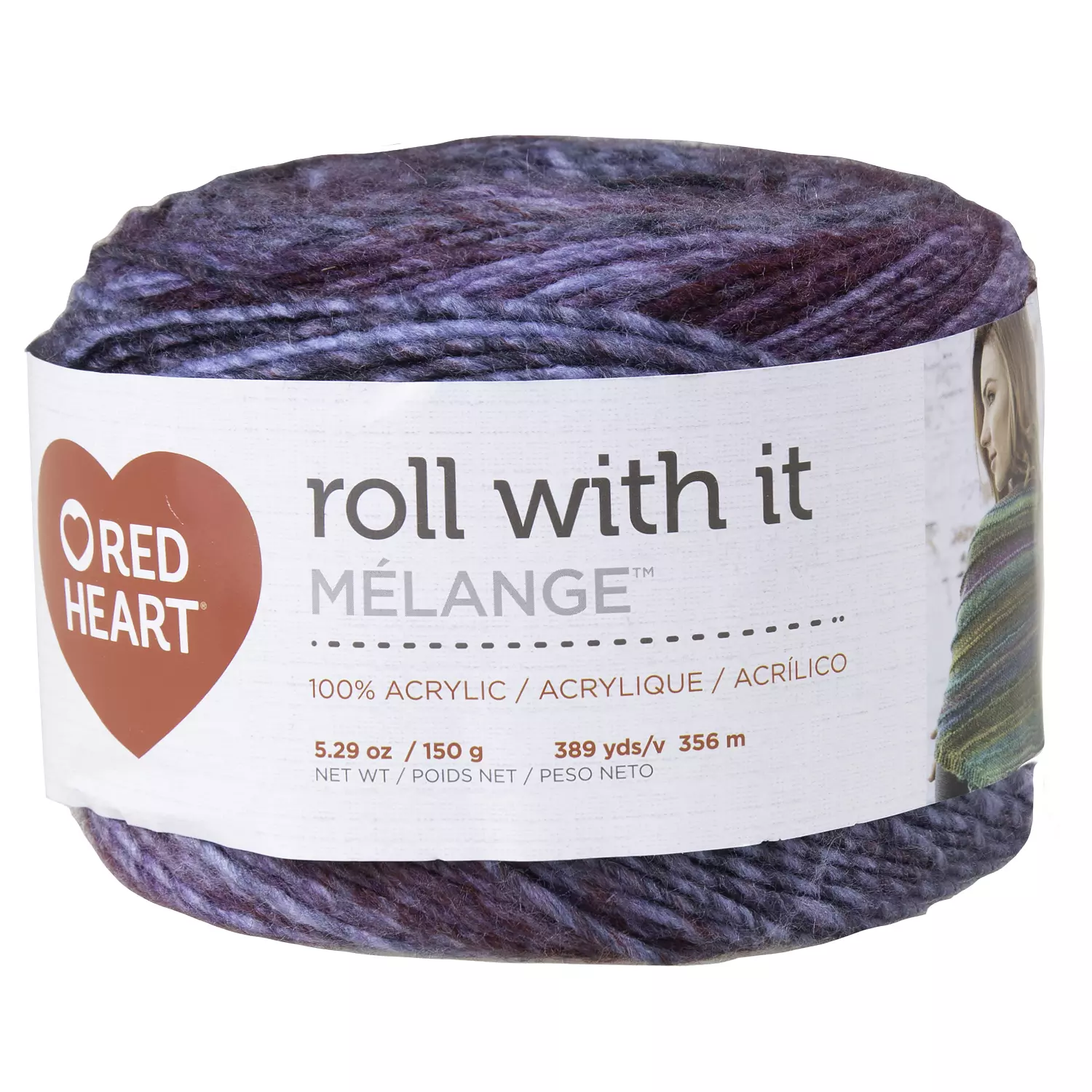 Red Heart Roll With It M&eacute;lange - Fil, autographe