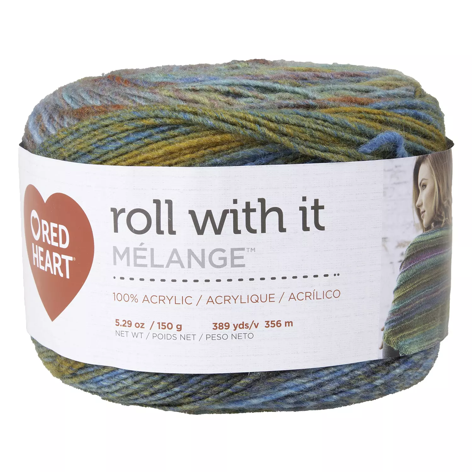 Red Heart Roll With It M&eacute;lange - Fil, paparazzi