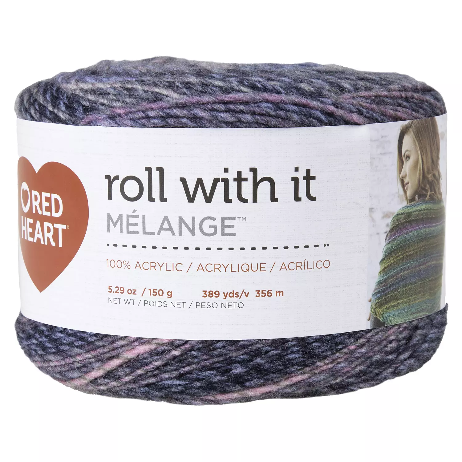 Red Heart Roll With It M&eacute;lange - Fil, tablo&iuml;de