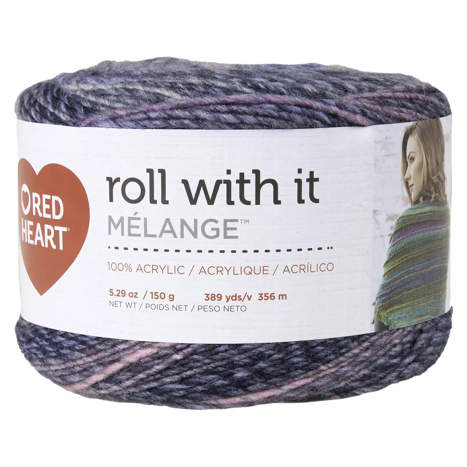 Red Heart Roll With It Mélange - Yarn, tabloid