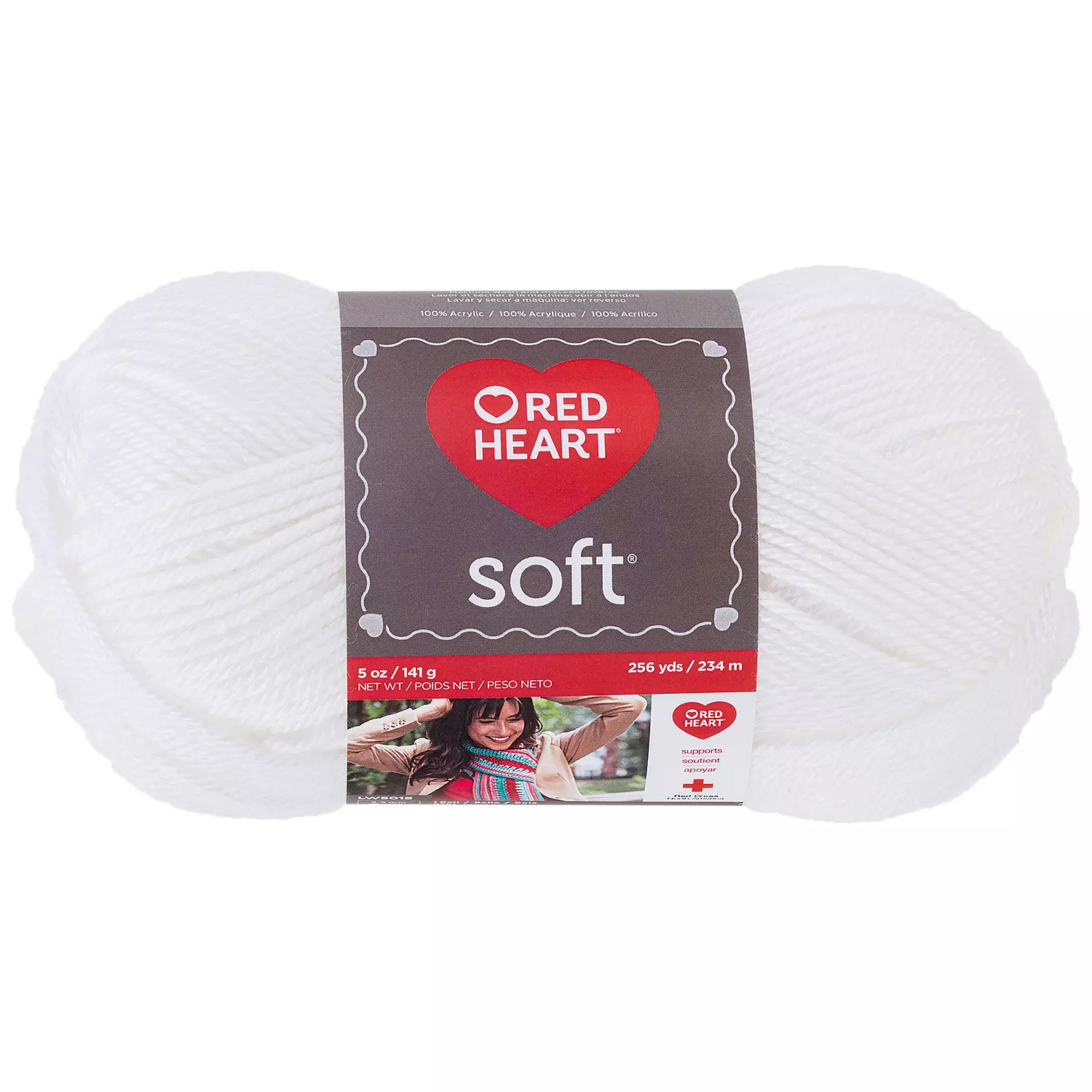 Red Heart Soft - Fil, blanc