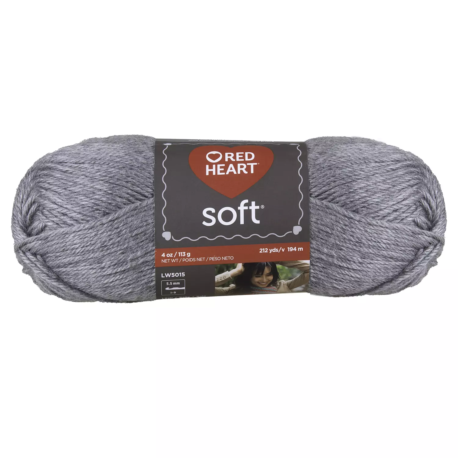 Red Heart Soft - Fil, gris bruy&egrave;re clair