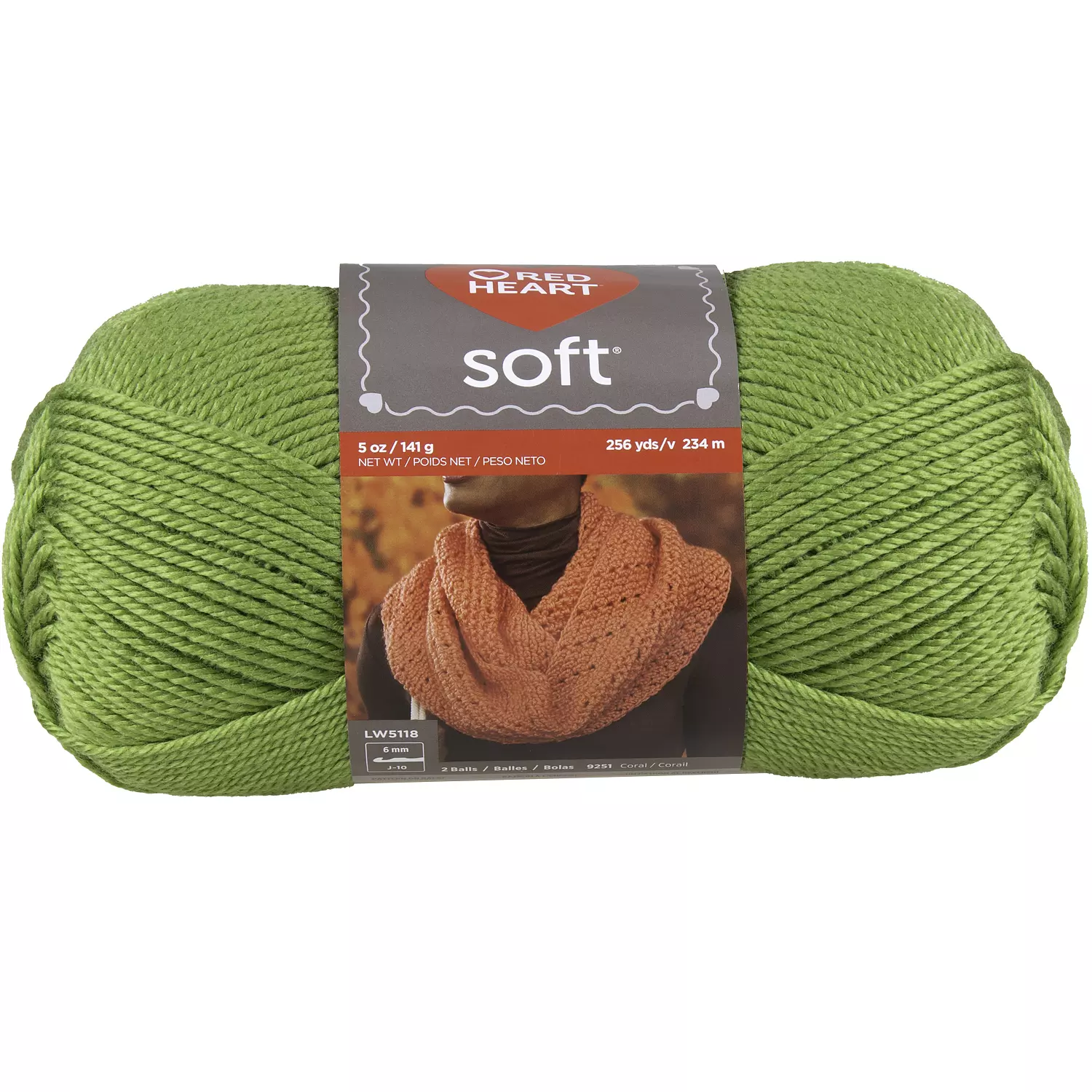 Red Heart Soft - Fil, guacamole