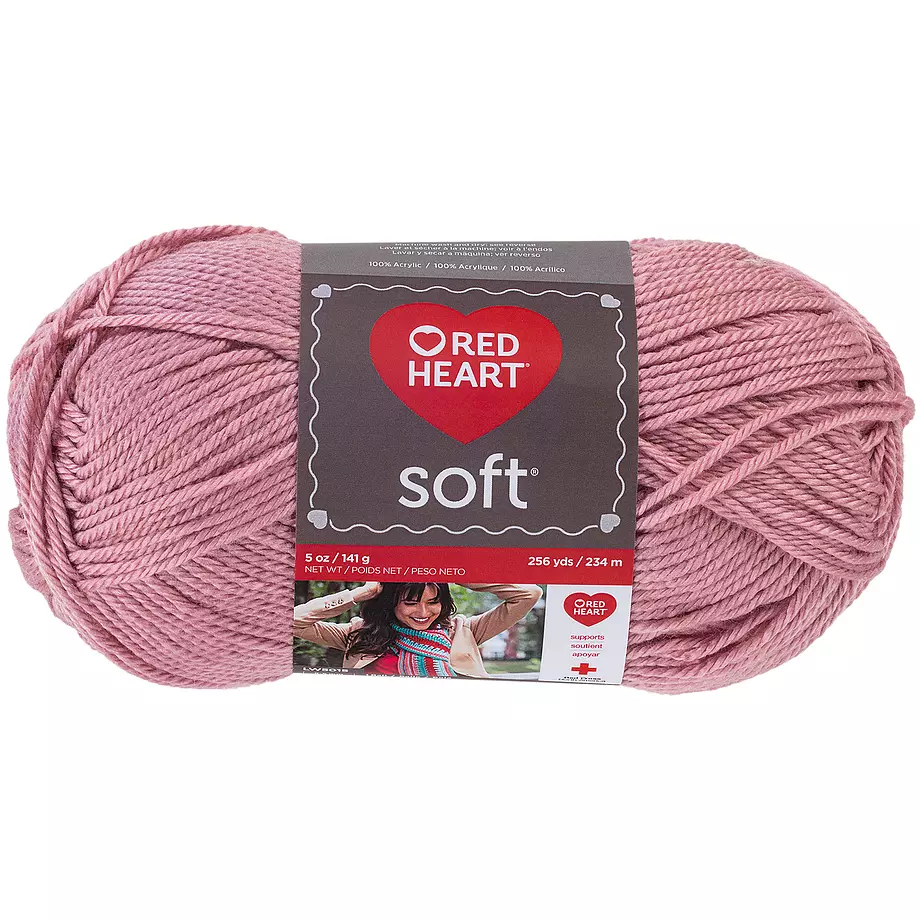 Red Heart Soft - Fil, joue rose