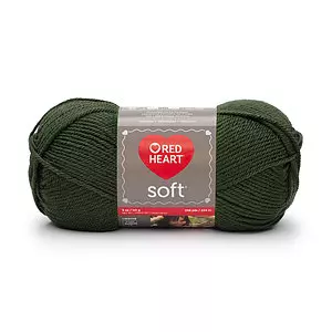 Red Heart Soft - Yarn, dark leaf