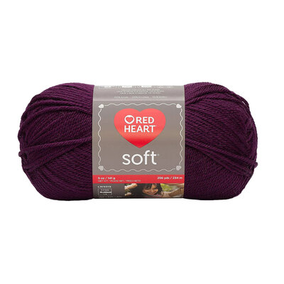 Red Heart Soft - Yarn, grape