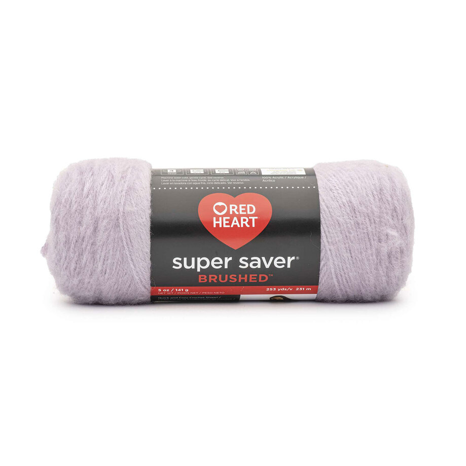 Red Heart Super Saver Brushed - Yarn, lilac dew