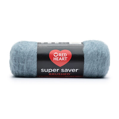 Red Heart Super Saver Brushed - Yarn, misty blue
