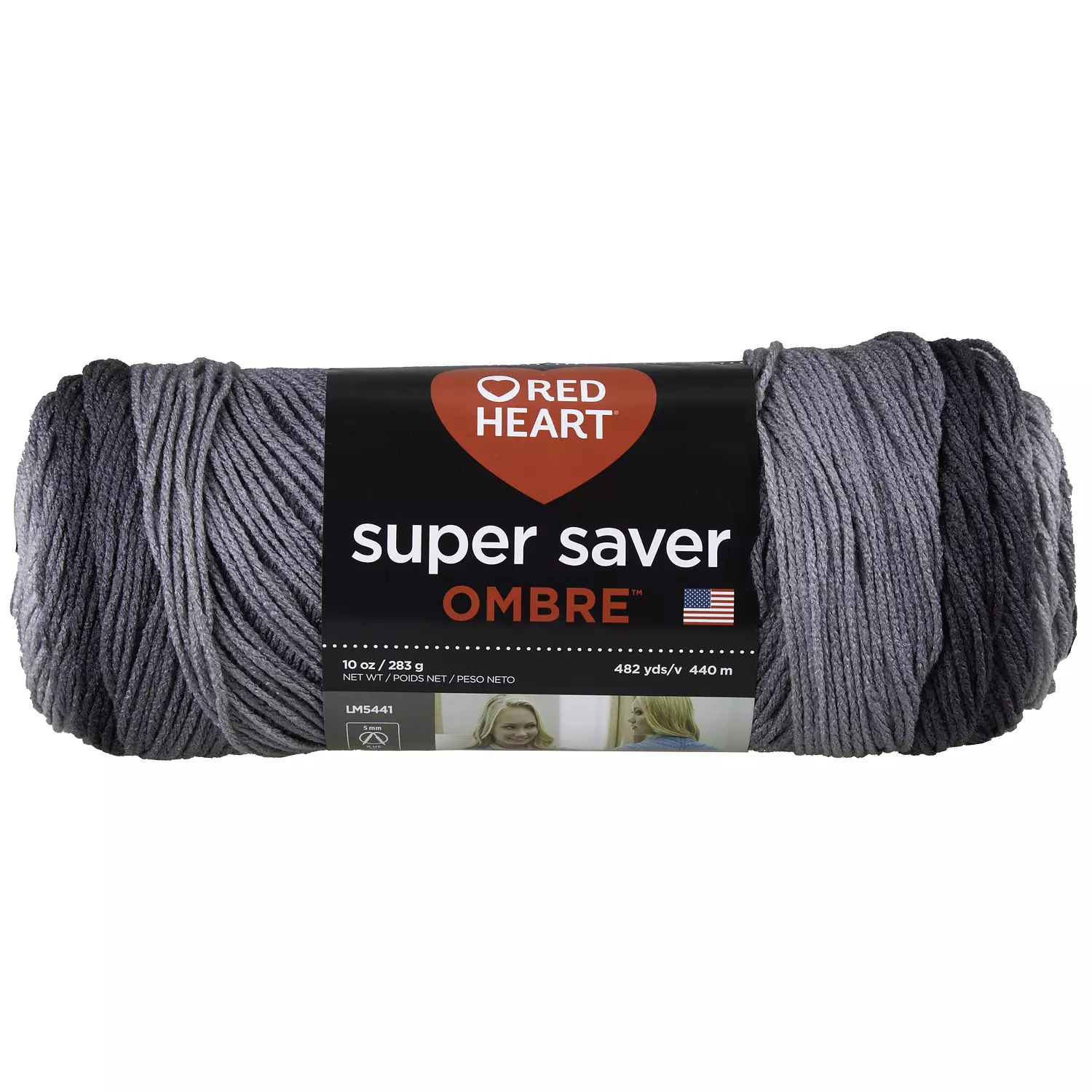 Red Heart Super Saver - Fil, anthracite ombre