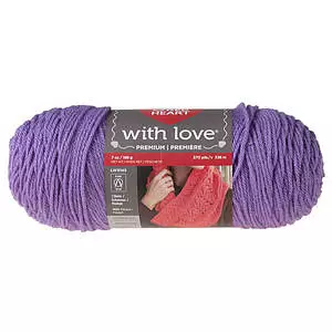 Red Heart With Love - Fil, lilas