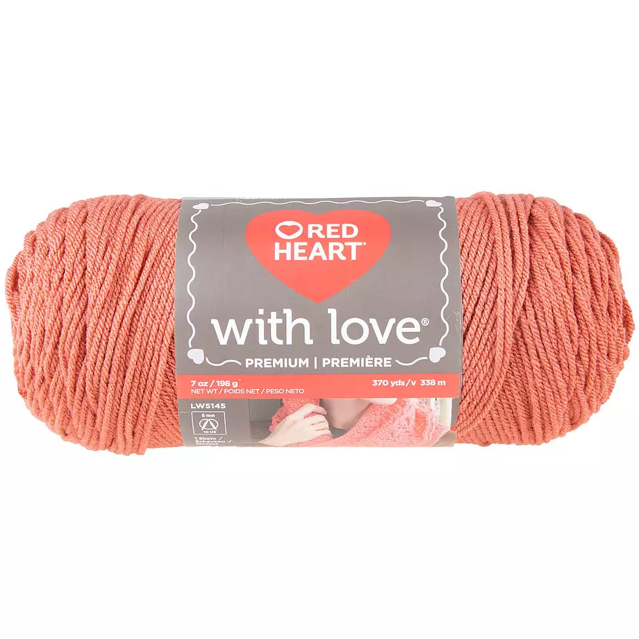 Red Heart With Love - Fil, terracotta