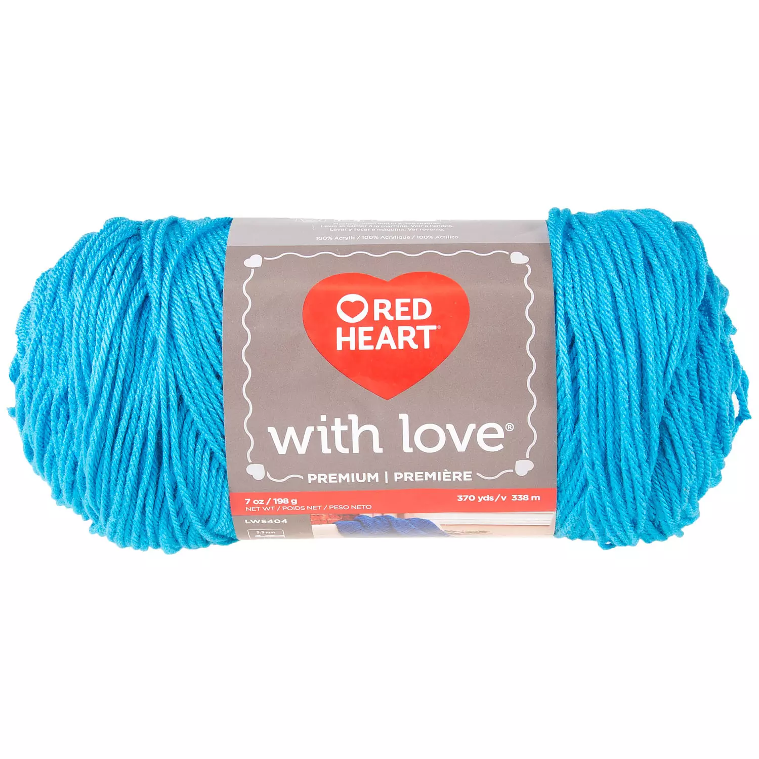 Red Heart With Love - Yarn, blue hawaii