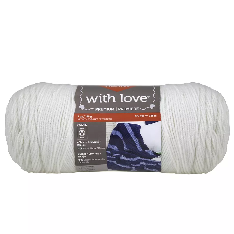 Red Heart With Love - Yarn, eggshell