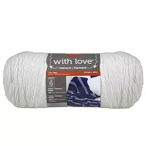 Red Heart With Love - Yarn, eggshell