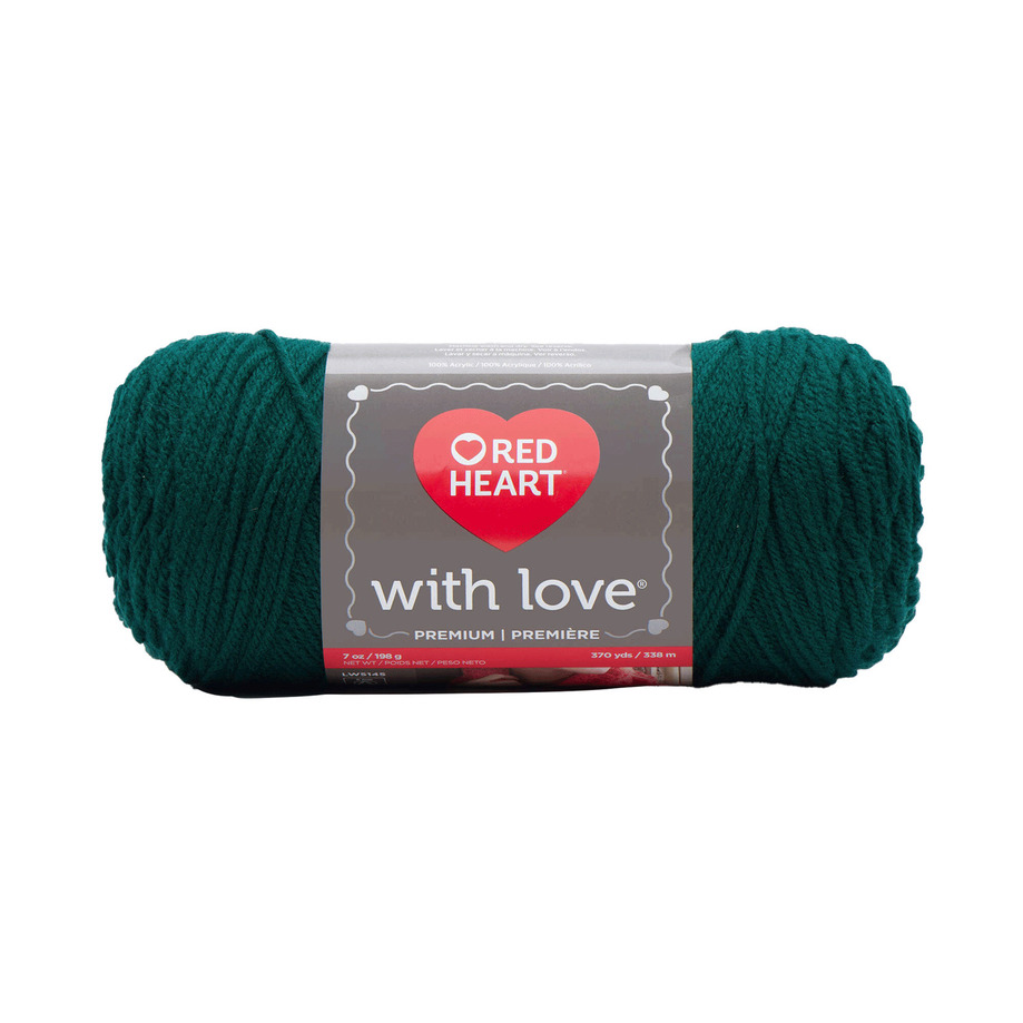 Red Heart With Love - Yarn, Evergreen