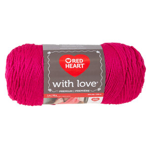 Red Heart With Love - Yarn, hot pink
