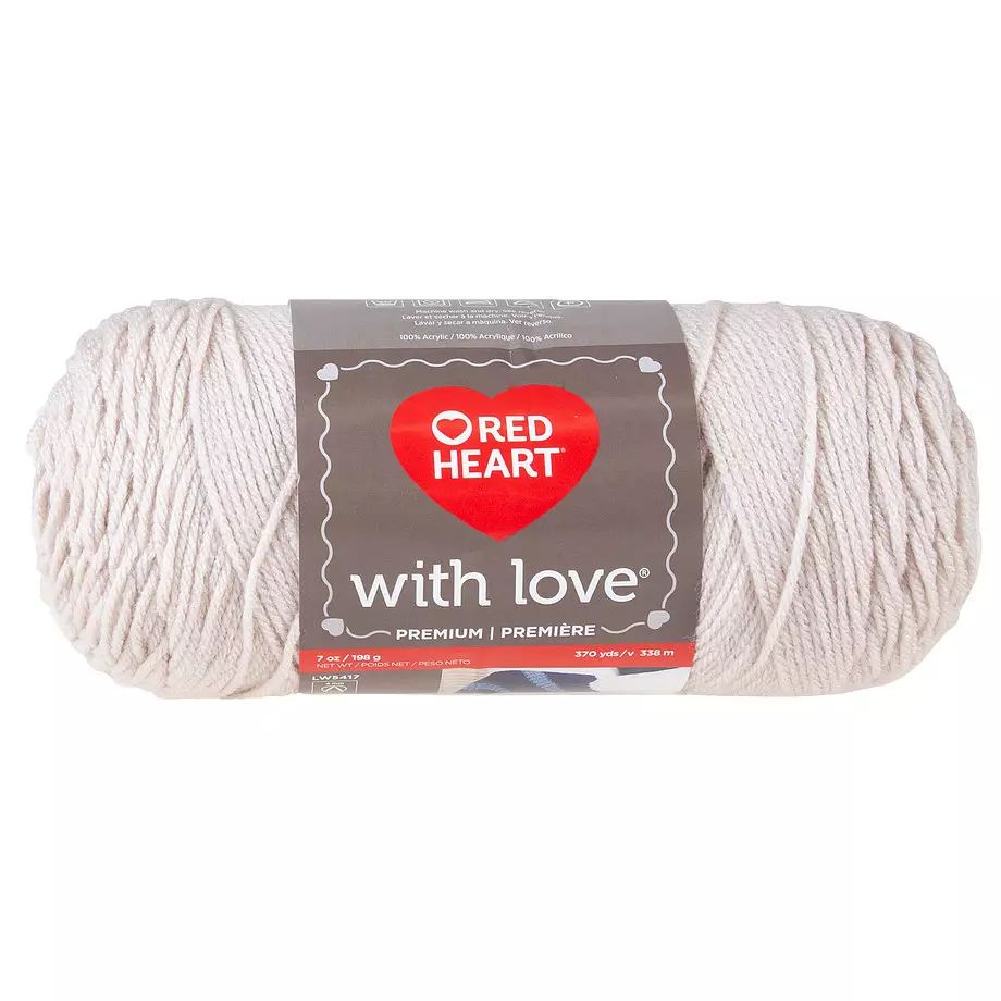 Red Heart With Love - Yarn, stone
