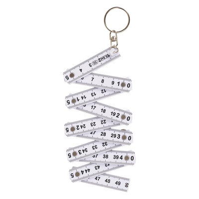 R&egrave;gle porte-cl&eacute; pliable - Blanc