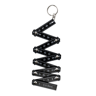 R&egrave;gle porte-cl&eacute; pliable - Noir