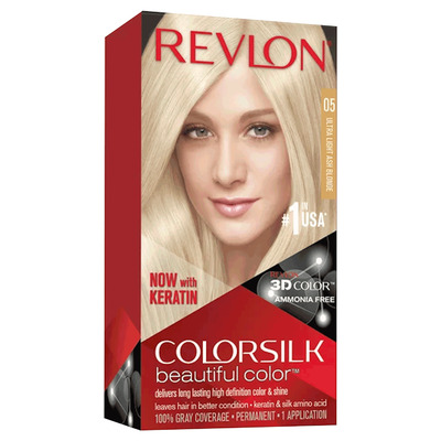 Revlon - Colorsilk Beautiful Color, coloration permanente - 05 Blond cendré ultraclair