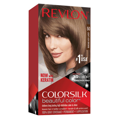 Revlon - Colorsilk Beautiful Color, coloration permanente - 50 Châtain cendré clair