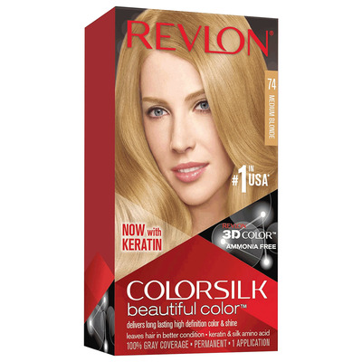 Revlon - Colorsilk Beautiful Color, coloration permanente - 74 Blond moyen