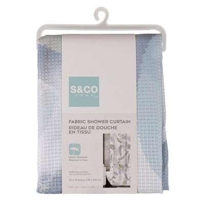 Rideau de douche en tissu