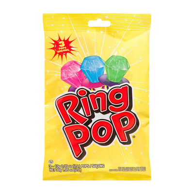 Ring Pops candy rings, pk. of 3