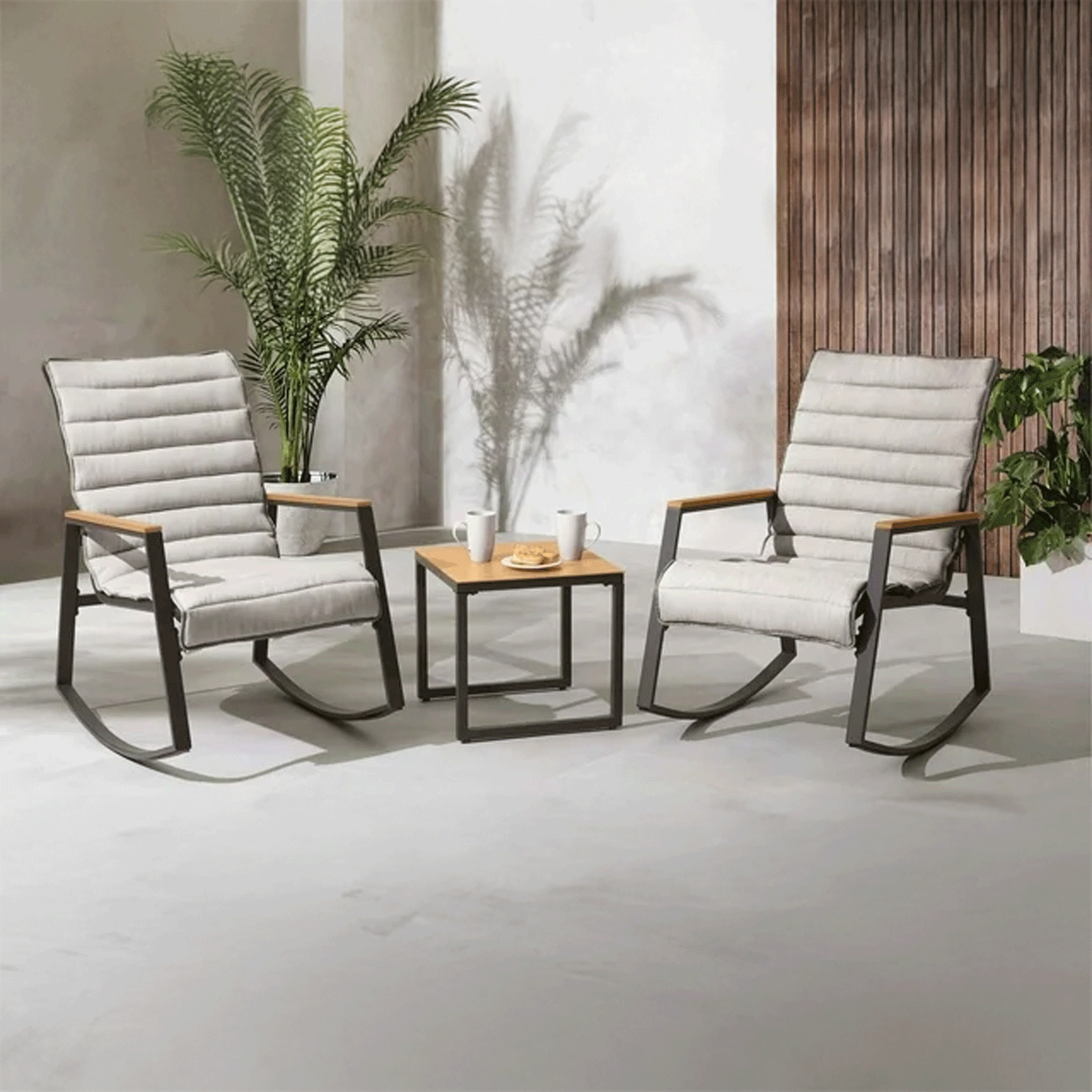 Rocking bistro set, 3 pcs