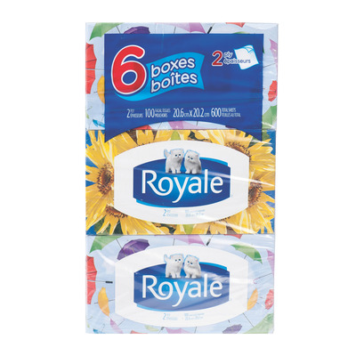 Royale - Papiers-mouchoirs, paq. de 6