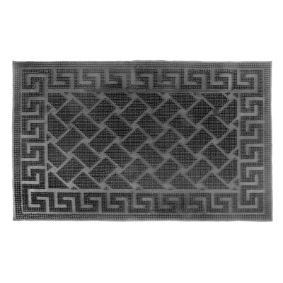 Rubber pin door mat, 16"x24" - Basket weave