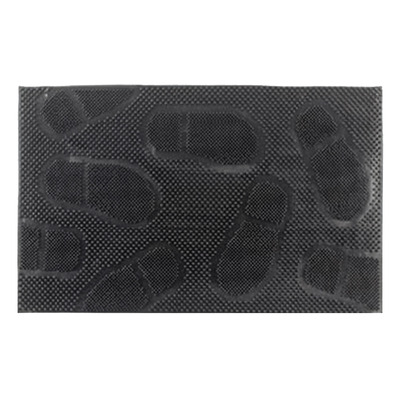 Rubber pin door mat, 16"x24" - Foot prints
