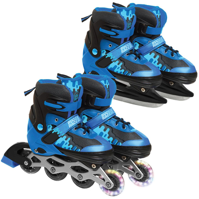 Rugged Racers - Kids adjustable, convertible rollerblades & ice skates