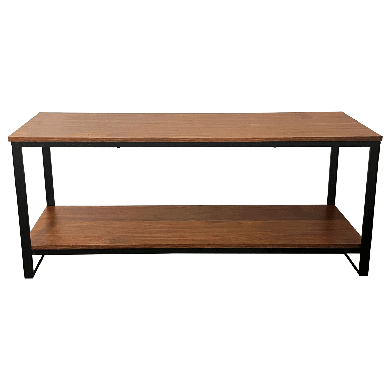 Rustic coffee table with shelf