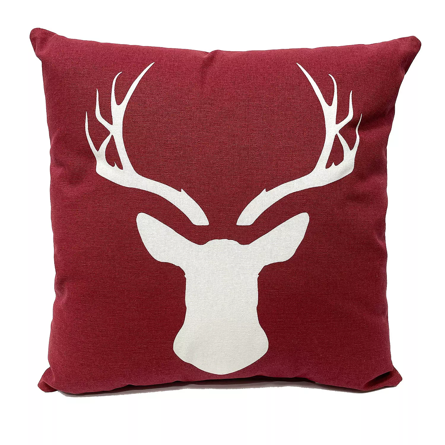 Rustic print decorative cushion, moose antlers, 16"x16"
