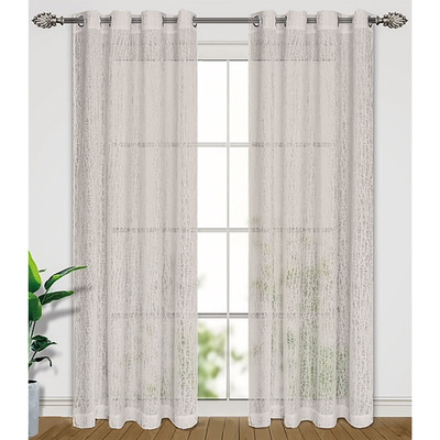 Sabrina - Sheer curtain panel with metal grommets, 52"x84"