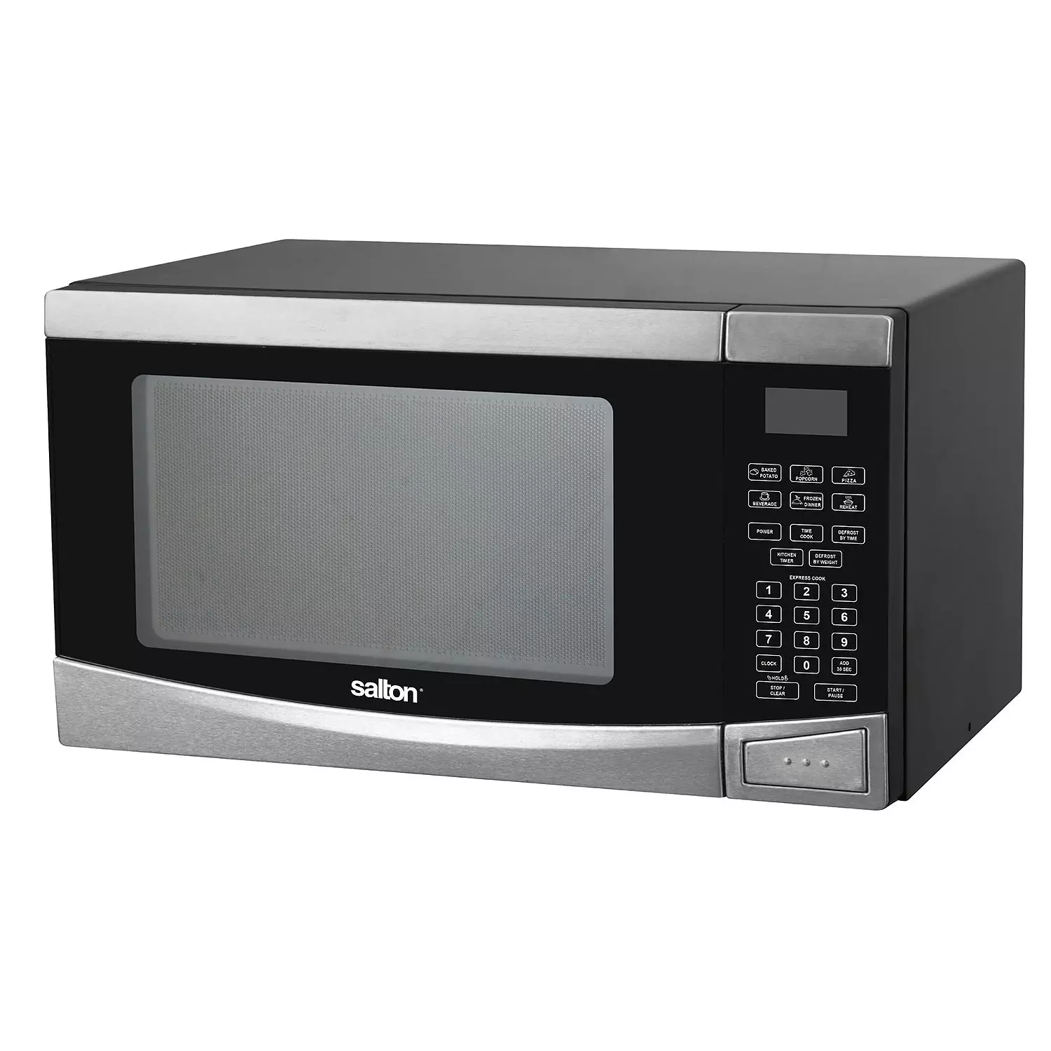 Salton - Microwave oven, 0.9 cu Ft, stainless steel