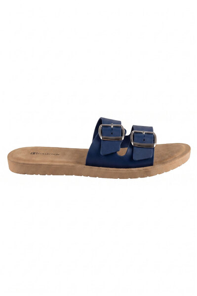 Sandal with adjustable straps, Navy blue