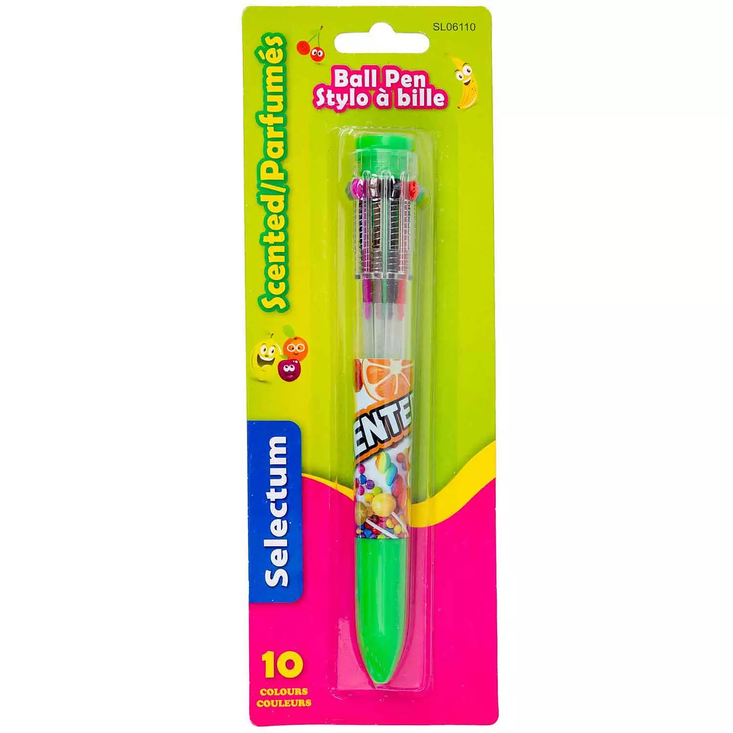 Scented 10 colour ballpoint pen