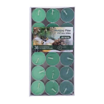 Scented tealights, 36 pcs - Holiday Pine
